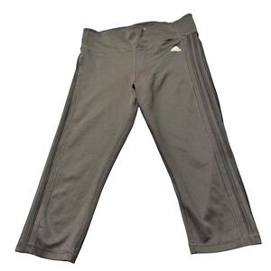Adidas Womens Climalite 3/4 Tight High‎ Rise Black Leggings XL
